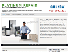 Tablet Screenshot of platinumrepairinc.com